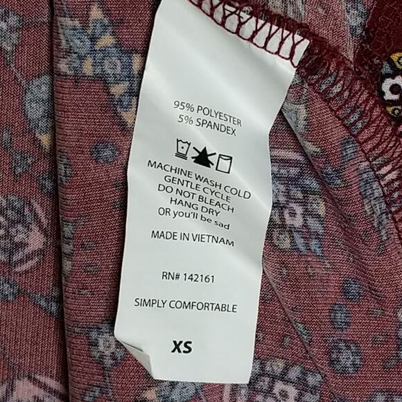 LuLaRoe Azure Floral Skirt - Size XS - NWT - Picture 5 of 7